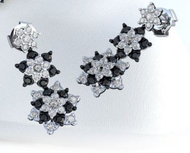 Kolekce FLORA PARADISE - náušnice CABRHA diamonds WILDFLOWER